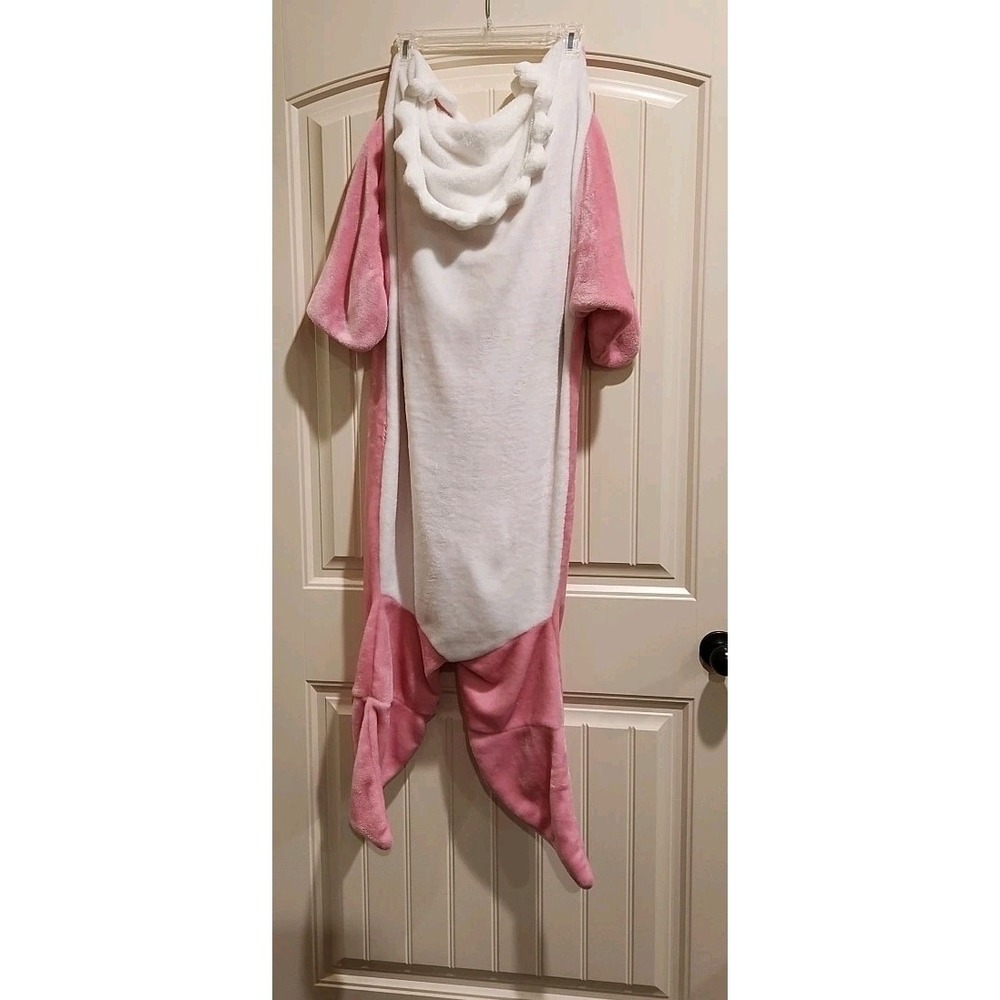 Shark Blanket Hoodie Jumpsuit in Pink Youth XL (Age 13-14)